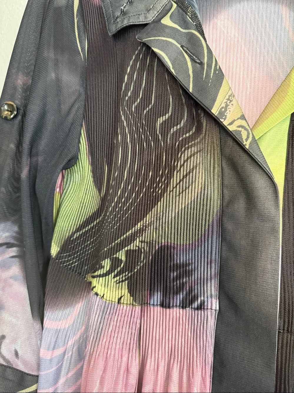 Vintage Lindi Blouse psychedelic BoHo tiedye size small